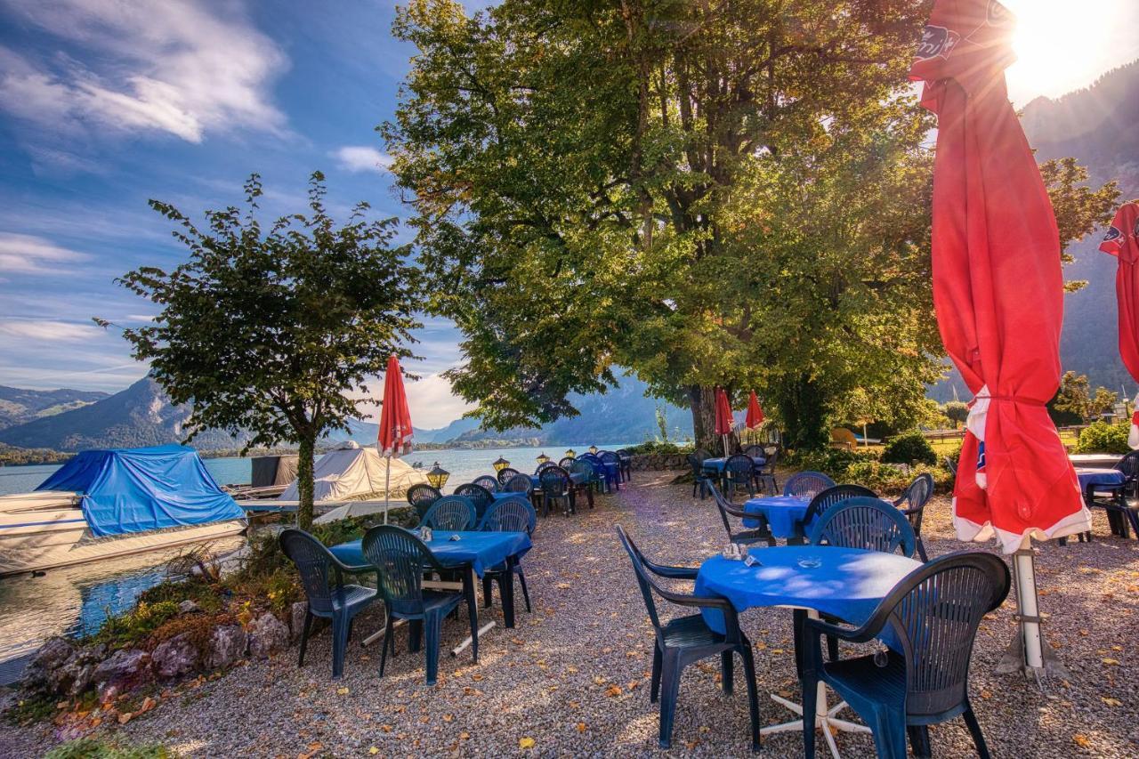 Strandhuesli Directly On Lake Thun Därligen Kültér fotó