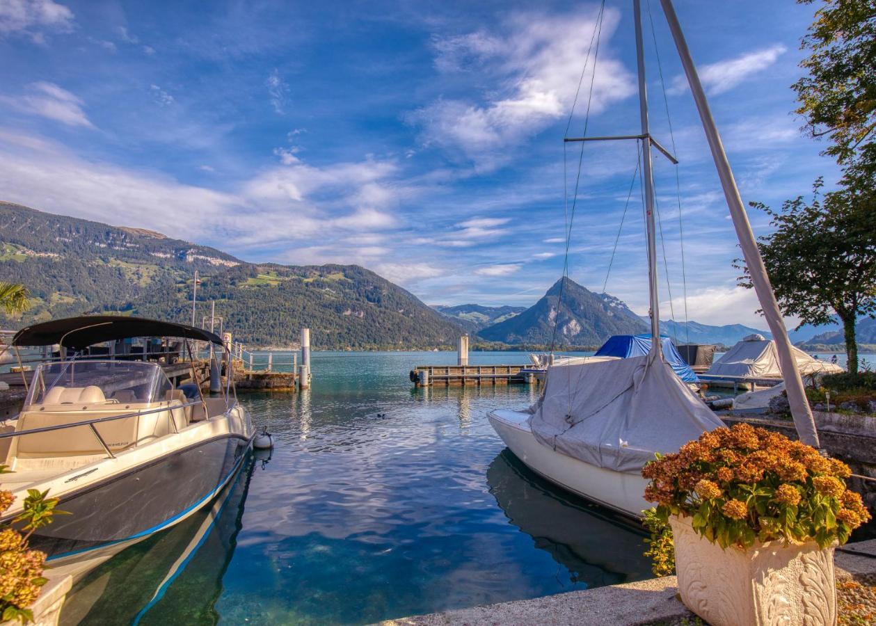 Strandhuesli Directly On Lake Thun Därligen Kültér fotó